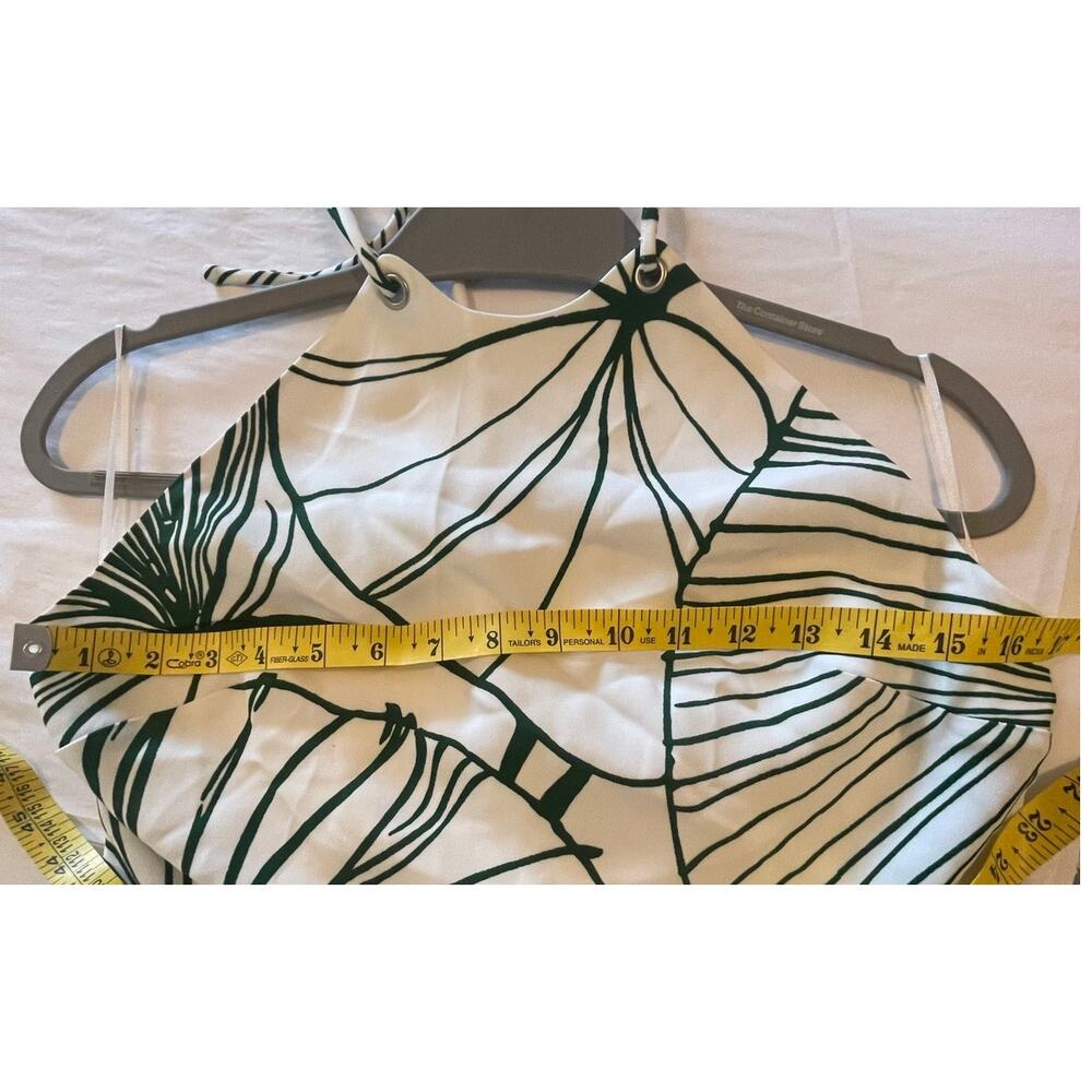 NWT: Reiss Lexi Floral Sketch Halter Neck Maxi Dress in White / Green - Picture 13 of 13